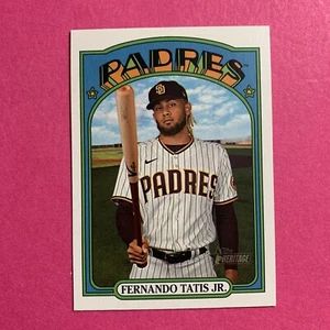 2021 Topps Heritage FERNANDO TATIS JR. ERROR schiena sbagliata Brandon Lowe - Foto 1 di 2