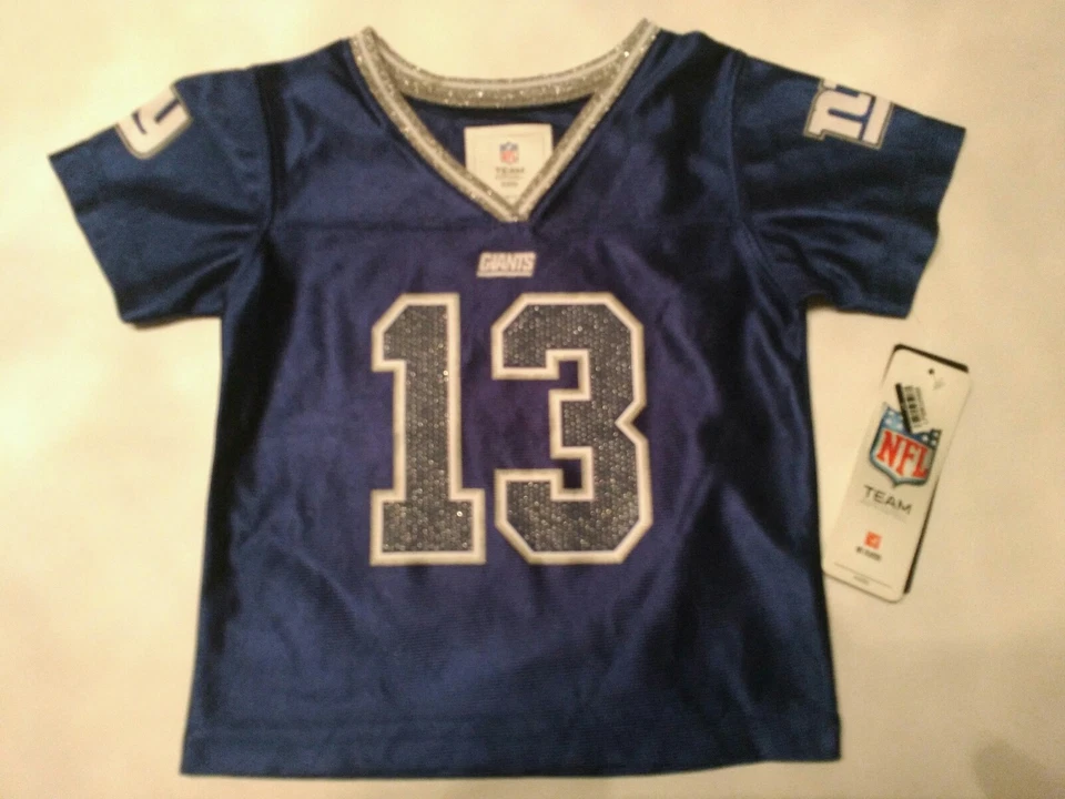 Camiseta de fútbol americano NFL para niñas azul New York Giants Odell Beckham Jr #13 talla 18 meses Foto 1 de 3