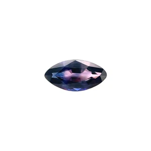 UNIQUE 0.64ct Deep Blue Purple PARTI Colour Sapphire Marquise Cut 7.5x4mm VS - Picture 1 of 3