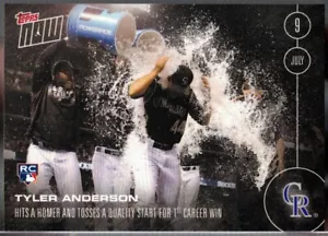 Tarjeta de novato de béisbol 2016 Topps Now #237 Tyler Anderson Colorado Rockies Pitcher - Imagen 1 de 2