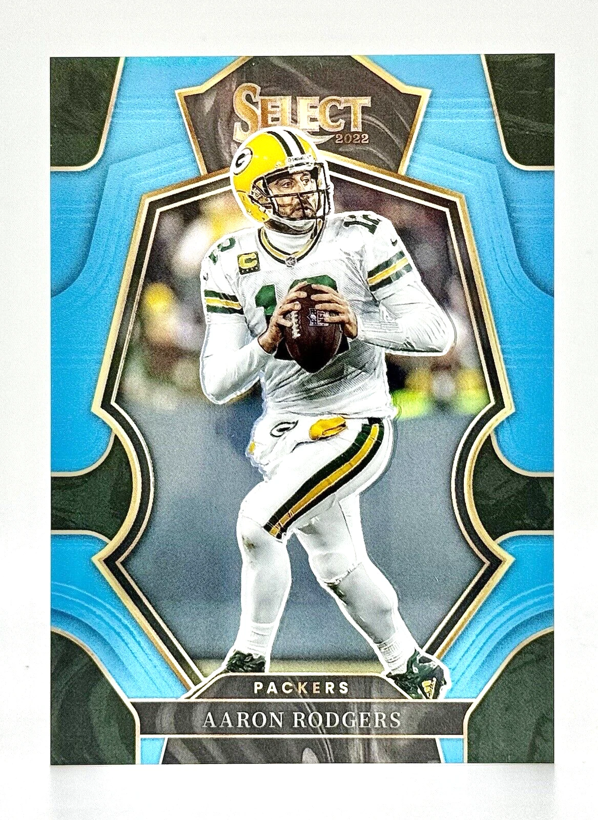 2022 Select Light Blue Premier Level Prizm #136 Aaron Rodgers 61/99 Packers