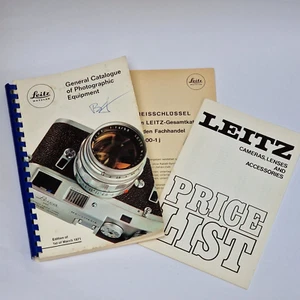 Catálogo general de equipos fotográficos Leitz original 1971 con listas de precios - Imagen 1 de 16