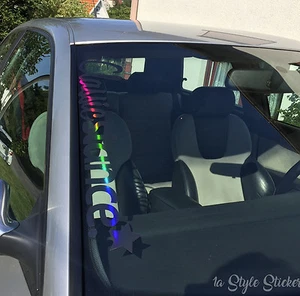 Frontscheibenaufkleber XL Classic Stance OILSLICK Autoaufkleber Set Bunt Sticker - Picture 1 of 9