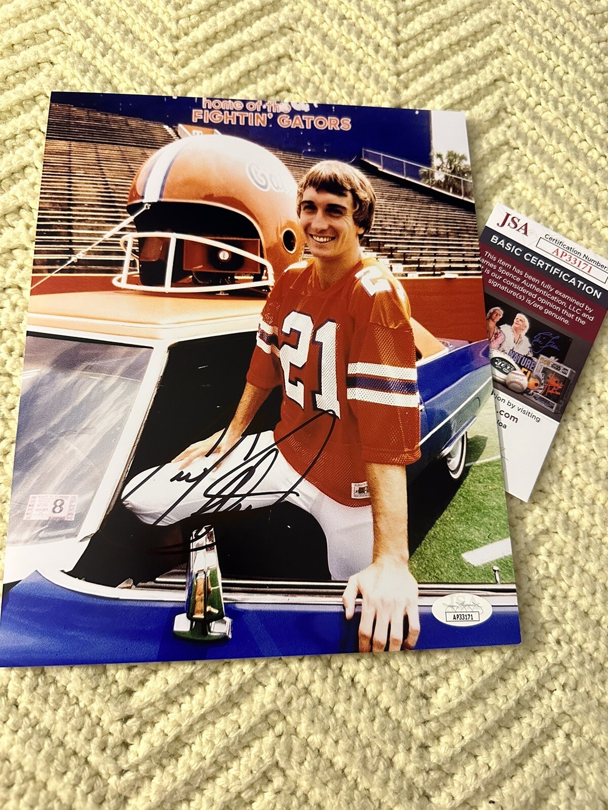 Cris Collinsworth Autographed Signed 8 X 10 Photo JSA Authenticated COA Florida 