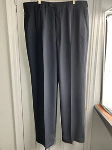 Mens Pants Haggar Black Label Paints Blue Size 40 X 34 L - Picture 1 of 8