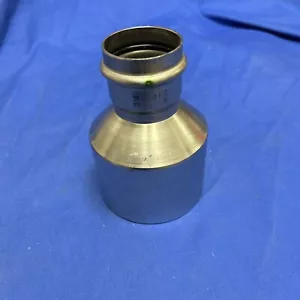 New Viega 4" x 2" ProPress 316 Stainless Steel Reducer - Picture 1 of 4