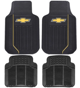 New CHEVY ELITE Front / Rear / Back Car Truck SUV All Weather Rubber Floor Mats - Picture 1 of 3
