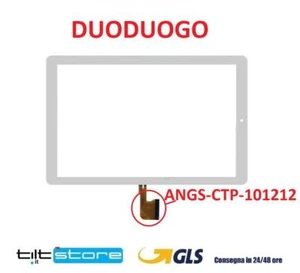 VETRO TOUCH SCREEN DUODUOGO P8 CON FLAT ANGS-CTP-101212 SCHERMO BIANCO - Foto 1 di 1