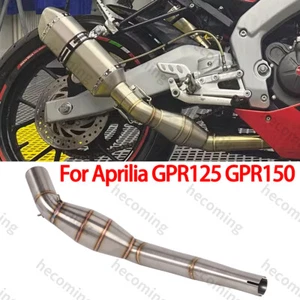 Slip On Exhaust Mid Link Pipe For Aprilia GPR125 GPR 150 Exhaust Connection - Picture 1 of 7