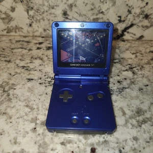 NINTENDO GAMEBOY ADVANCE SP KONSOLE AGS-001 Blau ohne Ladegerät [getestet] - Bild 1 von 14