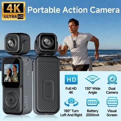 4K For Go Pro Insta360 X3 Sport Action Camera Ultra HD WiFi Waterproof Body Cam - Image 1 of 4