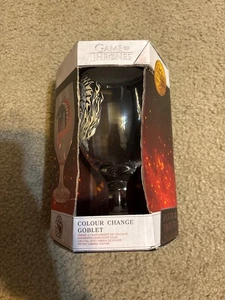 Game Of Thrones, House Of Dragon Colour Change Goblet Glass Brand New - Picture 1 of 4