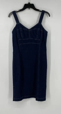 Vestido vaquero ajustado sin mangas White House Black Market talla 6 nuevo con etiquetas Foto 1 de 4