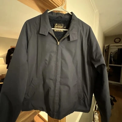 Chaqueta de Colección Sears Detroit Retro Work'n Leisure Grande 44T Denim Manta Forrada Foto 1 de 4