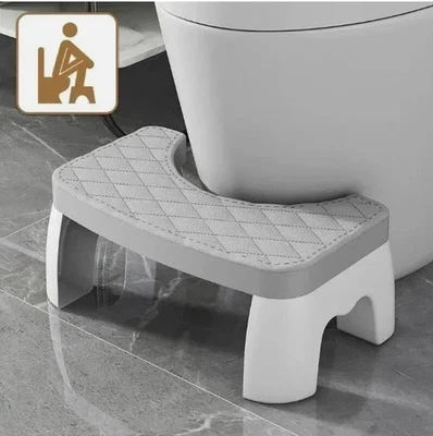 Non-slip Toilet Step Stool Squatty-Potty Bathroom Squat Chairs Furniture - Image 1 of 4