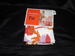 Opalhouse Jungalow White Orange Red Bird Print Shower Curtain NEW 72 x 72 Fabric - Picture 1 of 5