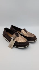Ariat Mujer Cruiser Slip Gamuza Metálica Cobre Floral Talla 7.5 - Imagen 1 de 10