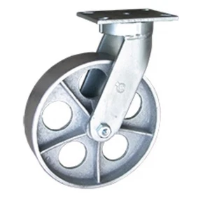 Extra Heavy 12" Kingpinless Swivel Caster - Semi Steel Wheel -2,500 lbs Cap - Picture 1 of 9