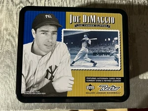 Upper Deck Joe DiMaggio Retro MLB METAL LUNCH BOX MLB NY Yankees *No Cards* NEW - Picture 1 of 8