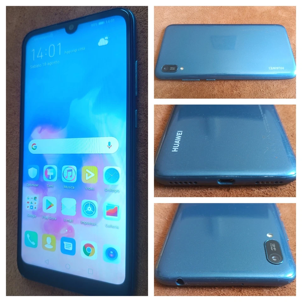 Huawei Y6 2019 - 2GB/32GB - Blu Dual SIM  - Immagine 1 di 4