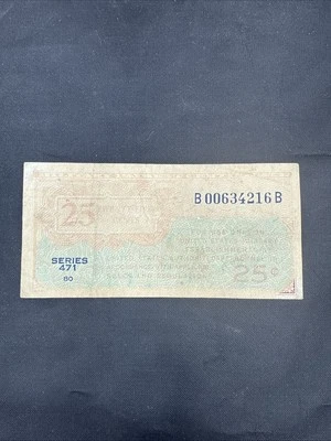 USA Military Payment Certificate Series 471 25 Cents - Image 1 of 4