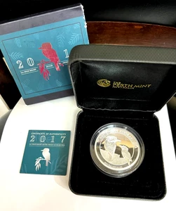 Australia Cucaburra 2017 5 oz MONEDA DE PLATA ALTA PRUEBA DE REFIEF - Imagen 1 de 11