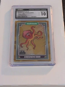 Topps Chrome VeeFriends Sympathetic Squid Gold Refractor 18/50 CGC Gem Mint 10 - Picture 1 of 2