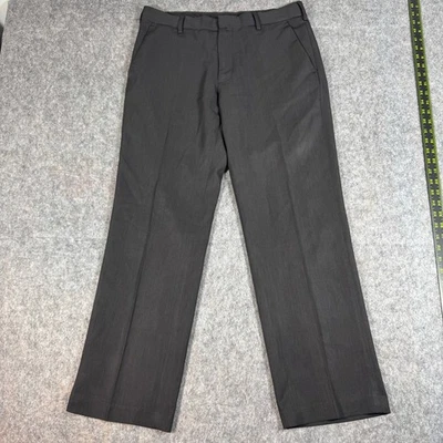 Pantalones de vestir Van Heusen Studio para hombre 32x30 grises negocios informales carrera Foto 1 de 4