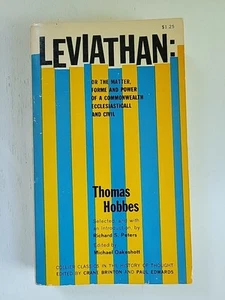 Leviathan by Thomas Hobbes 1962 First Collier Edition Paperback - Picture 1 of 10