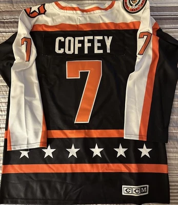 Camiseta deportiva Paul Coffey 1991 All Star Game totalmente nueva personalizada #7 NHL CCM para hombre XL 52 Foto 1 de 4
