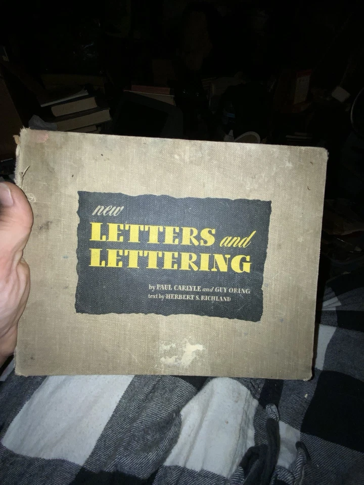1943 NEW LETTERS AND LETTERING Art, Typography, Graphic Design Book Paul Carlyle - Image 1 of 4
