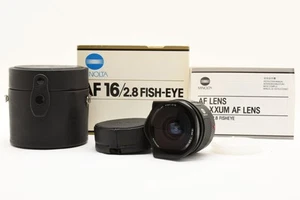 Near Mint Minolta AF 16mm F/2.8 Fisheye Lens w/Box For Sony A-Mount MIJ #2506032 - Picture 1 of 12