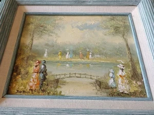 ORIGINAL OIL PAINTING Henri DU BOIS DUBOIS FRENCH IMPRESSIONIST FRAME Art ๐จ - Picture 1 of 8