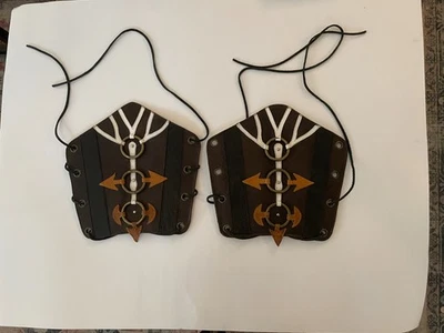 Кожаная перчатка повязка на запястье средневековые браслеты викинги наручные щитки - Изображение 1 из 2