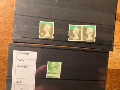 GB QE2 ERROR DE MÁQUINA 12 1/2p MAYOR ERROR DE PERFORACIÓN + 3 error de color anuncio 52 Foto 1 de 4