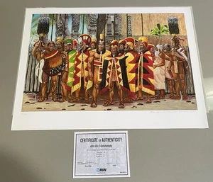 Impresión artística Aaha Ula O Kamehameha x Brook Parker edición limitada firmada X/40 - Imagen 1 de 8