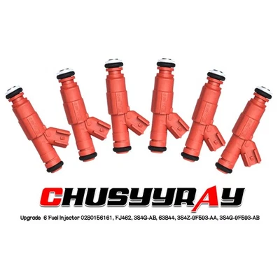 6x NUEVOS inyectores de combustible nueva actualización para Jeep TJ 1999-2004 4,0 L I6 nuevos Foto 1 de 4