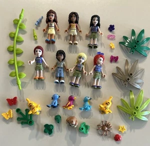 LEGO Friends Minifigure Lot - Jungle Rescue With Tiger / Sloth / Birds - Picture 1 of 3