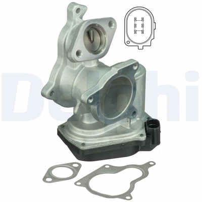 Vanne EGR DELPHI EG10404-12B1 AUDI A4 B7/A4 B7/A6 C6/A4 B7 Avant/A4 B7 Avant/A4  - Photo 1/2