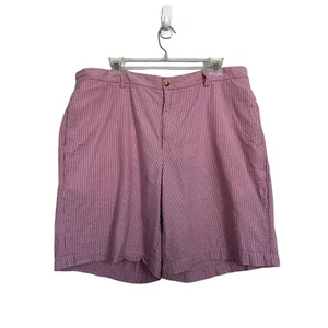 Vineyard Vines Men’s Sz 38 Red And White Seersucker Striped 9 In. Club Shorts - Picture 1 of 7