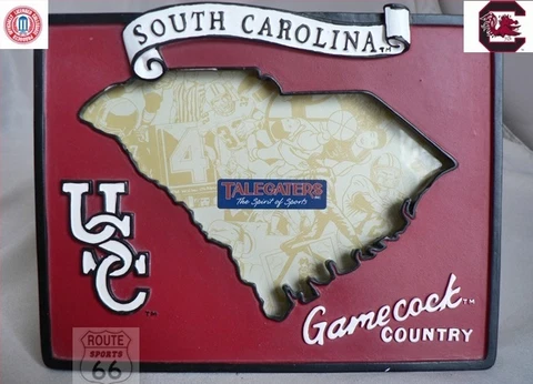 SOUTH CAROLINA GAMECOCKS 3D STATE TURF BASKETBALL FOOTBALL SPORTS PICTURE FRAME Cover