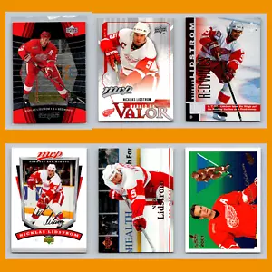 Nicklas Lidstrom Lot 6 Hockey Cards 1999 Upper Deck Black Diamond Set Collection - Picture 1 of 8