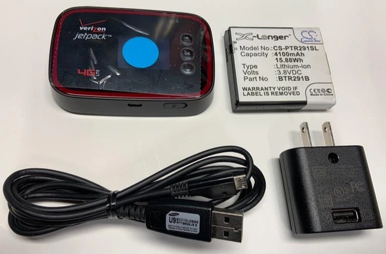 Pantech MHS291LVW 4G LTE Jetpack Mobile Hotspot Verizon Wireless MHS-291L WiFi C - Image 1 of 4