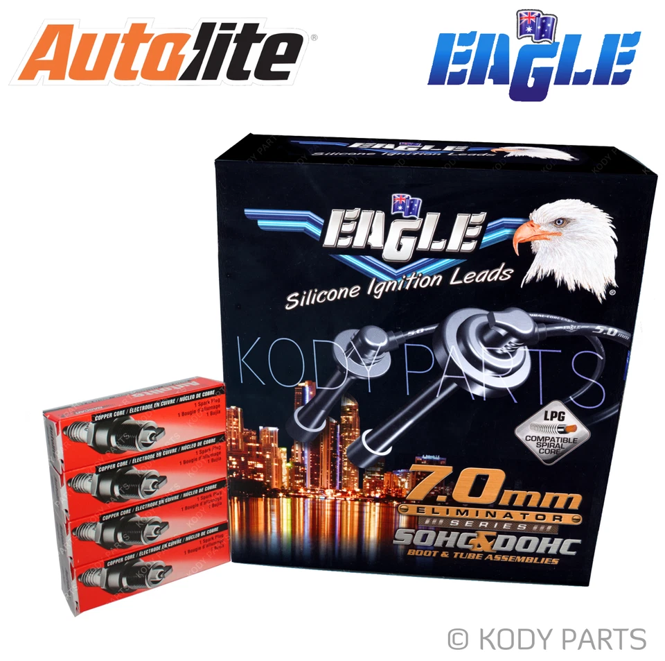 IGNITION LEADS & AUTOLITE PLUGS - for Daihatsu Feroza F300 F310 1.6L HD-E 4x4 - image 1 of 1