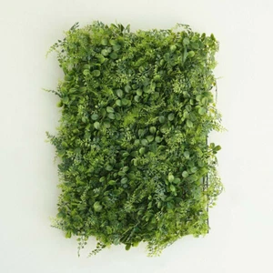 8 Green Medium Boxwood and Fern Leaves Wall Backdrop Panels Wedding Party - Picture 1 of 8