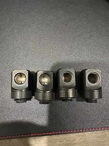 EKWB EK-Quantum Torque Rotary 90° Fitting - Black - 4 Pack - Afbeelding 1 van 5