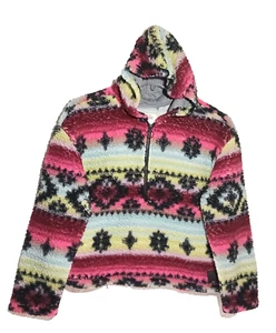 COLORIDA SUDADERA CON CAPUCHA JUSTICE SHERPA PARA MUJER -- XLARGE - Imagen 1 de 2