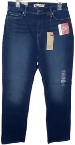 Nuevos Jeans Levi’s 512 Pierna Ajustada Perfectamente Adelgazantes Lavado Oscuro Elastizados Talla 4 Nuevos con Etiquetas - Imagen 1 de 16