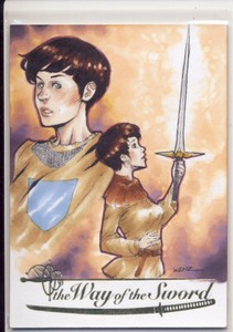 2020 Iconic Creations Way of the Sword Sketch Card Rice joan of arc