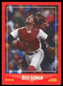 1988 Score Baseball Card Rich Gedman Boston Red Sox #241 - Picture 1 of 2